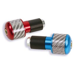 Handlebar ends 13,5 mm colour Red, (universal)