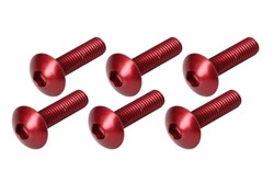 Śruba do montażu owiewki imbusowa płaska (M5x20, kolor czerwony, 6 szt.)_0