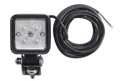 Work light (LED, number of diodes: 4, height: 76mm, width: 76mm, depth: 46mm, cable length: 0,25m, blue light; dispersed light; for sprayers)