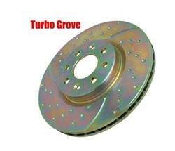 Brake disc Turbo Groove (2 pcs) front L/R fits SEAT LEON