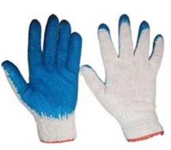Rękawice ochronne bawełniane / gumowe 10 par