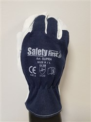 Protective gloves cotton / leather_0