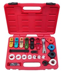 Tool kit for disconnecting fuel and A/C pipes