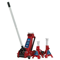 Mobile hydraulic jack, lifting capacity 3000 kg, 133 - 515 mm