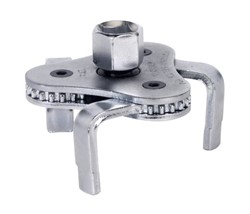Oil filter wrench clamping / self-adjusting / three-arm