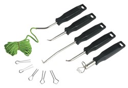 Set of tools for glass removal