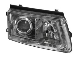 Reflektor P chromowany 441-1156RXND7E manualny (H7/H7) soczewka pasuje do VW PASSAT B5