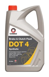 Brake fluid COMMA DOT 4 SYNT. 5L