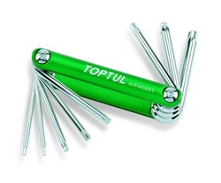 Šešiakampių raktų TORX komplektas TOPTUL AIFH0801
