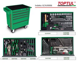 Įrankių vežimėlis su įrankiais TOPTUL GCAJ0006