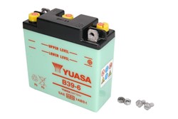 Akumulators YUASA B39-6 YUASA 6V 7,4Ah (126x48x126)_0