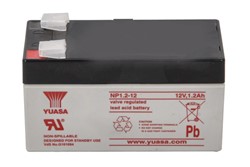 Barošanas akumulatoru baterija YUASA Auxilliary, Backup & Specialist NP1.2-12 12V 1,2Ah (97x48x54,5)_3