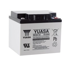 Barošanas akumulatoru baterija YUASA Auxilliary, Backup & Specialist REC50-12 12V 50Ah (197x165x175)_0