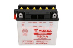 Akumulators YUASA YB7-A YUASA 12V 8,4Ah 124A (136x75x133)_2