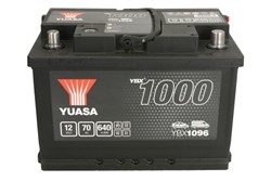 Akumulators YUASA YBX1000 CaCa YBX1096 12V 70Ah 640A (278x175x190)_2