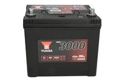 Akumulators YUASA YBX3000 SMF YBX3005 12V 60Ah 500A (232x173x225)_2