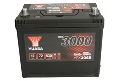 Akumulators YUASA YBX3000 SMF YBX3068 12V 72Ah 630A (269x174x223)_2
