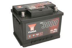 Akumulators YUASA YBX3000 SMF YBX3075 12V 60Ah 550A (243x175x175)_1