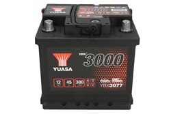 Akumulators YUASA YBX3000 SMF YBX3077 12V 45Ah 380A (207x175x190)_2