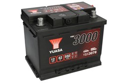 Akumulators YUASA YBX3000 SMF YBX3078 12V 62Ah 550A (243x175x190)_1