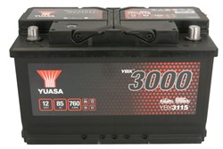 Akumulators YUASA YBX3000 SMF YBX3115 12V 85Ah 760A (317x175x190)_2
