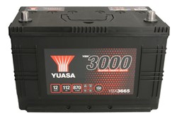 Akumulators YUASA 3000 Series Super Heavy Duty YBX3665 12V 112Ah 870A (346x173x236)_2