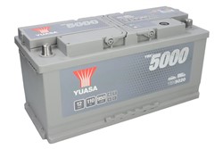 Batterie démarrage Yuasa YBX5020 12V 110AH 950A 353x175x190 MM - Bac L6