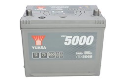 Akumulators YUASA YBX5000 Silver High Performance SMF YBX5068 12V 75Ah 650A (269x174x223)_2