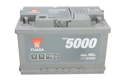 Akumulators YUASA YBX5000 Silver High Performance SMF YBX5100 12V 75Ah 710A (278x175x175)_2