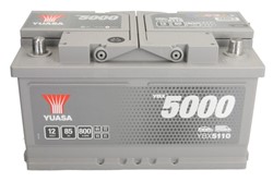 Akumulators YUASA YBX5000 Silver High Performance SMF YBX5110 12V 85Ah 800A (317x175x175)_2