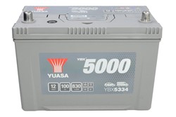 Akumulators YUASA YBX5000 Silver High Performance SMF YBX5334 12V 100Ah 830A (303x173x225)_2