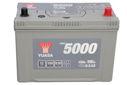 Akumulators YUASA YBX5000 Silver High Performance SMF YBX5335 12V 100Ah 830A (303x173x225)_2