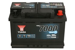 Akumulators YUASA START&STOP EFB; YBX7000 EFB Start Stop Plus YBX7096 12V 75Ah 700A (278x175x190)_2