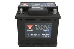 Akumulators YUASA START&STOP AGM; YBX9000 AGM Start Stop Plus YBX9012 12V 50Ah 520A (207x175x190)_2