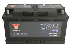 Akumulators YUASA START&STOP AGM; YBX9000 AGM Start Stop Plus YBX9019 12V 95Ah 850A (353x175x190)_2