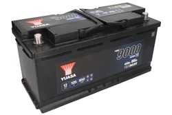 Akumulators YUASA START&STOP AGM; YBX9000 AGM Start Stop Plus YBX9020 12V 105Ah 950A (393x175x190)_1