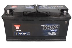 Akumulators YUASA START&STOP AGM; YBX9000 AGM Start Stop Plus YBX9020 12V 105Ah 950A (393x175x190)_2