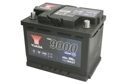 Akumulators YUASA START&STOP AGM; YBX9000 AGM Start Stop Plus YBX9027 12V 60Ah 640A (242x175x190)