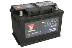 Akumulators YUASA START&STOP AGM; YBX9000 AGM Start Stop Plus YBX9096 12V 70Ah 760A (278x175x190)_2