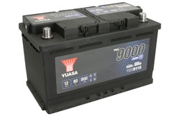 Akumulators YUASA START&STOP AGM; YBX9000 AGM Start Stop Plus YBX9115 12V 80Ah 800A (317x175x190)_1