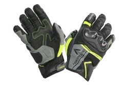 Gloves touring ADRENALINE HEXAGON PPE colour black/fluorescent/grey/yellow