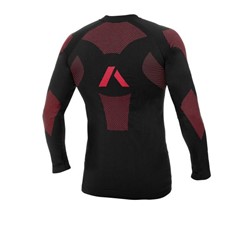Koszulka termoaktywna ADRENALINE FROST typ unisex, kolor czarny/czerwony_1
