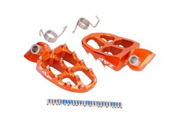 Foot rests and kickstands ZAP-EP501LBOR front (colour Orange, contains springs) fits HUSQVARNA; KTM