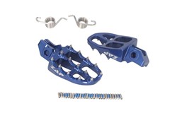 Foot rests and kickstands ZAP-EP502B front (colour Blue, contains springs) fits HUSQVARNA