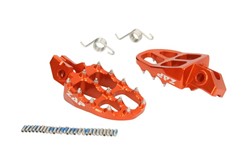 Foot rests and kickstands ZAP-EP502OR (colour Orange, aluminium; contains springs) fits KTM fits KTM