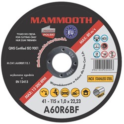 Pjovimo diskai MAMMOOTH M.CI41.A60RBF.115.1/B
