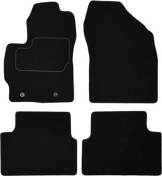 Koberce textilní, Toyota Auris (Sedan) 03.2007-09.2012, černé, 4 ks_0