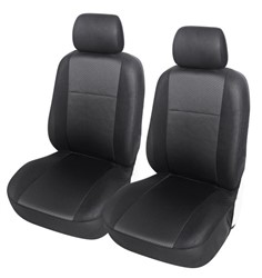 Seat covers, size: 1/2 (black, front, 2 front seat covers, 2 headrest covers)