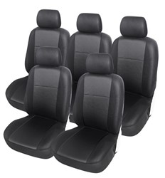 Seat covers, size: MONO (black, front/rear, 2 back covers + 2 seat covers + 3 seat covers + 5 headrest covers), 5 places