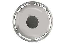 Wheel cap front, material: stainless steel,, rim diameter: 22,5inch, Convex